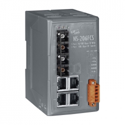 4-port 10/100 Mbps Ethernet with dual fiber port Switch NS-206FCS