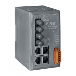 4-port 10/100 Mbps Ethernet with dual fiber port Switch NS-206FT