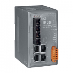 4-port 10/100 Mbps Ethernet with dual fiber port Switch NS-206FC