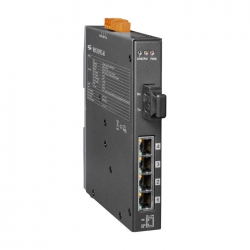 4-port 10/100 Mbps PoE with 1 fiber port Switch NSM-205PFC-60